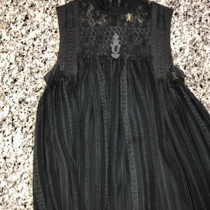 Navy chiffon Free people dress
